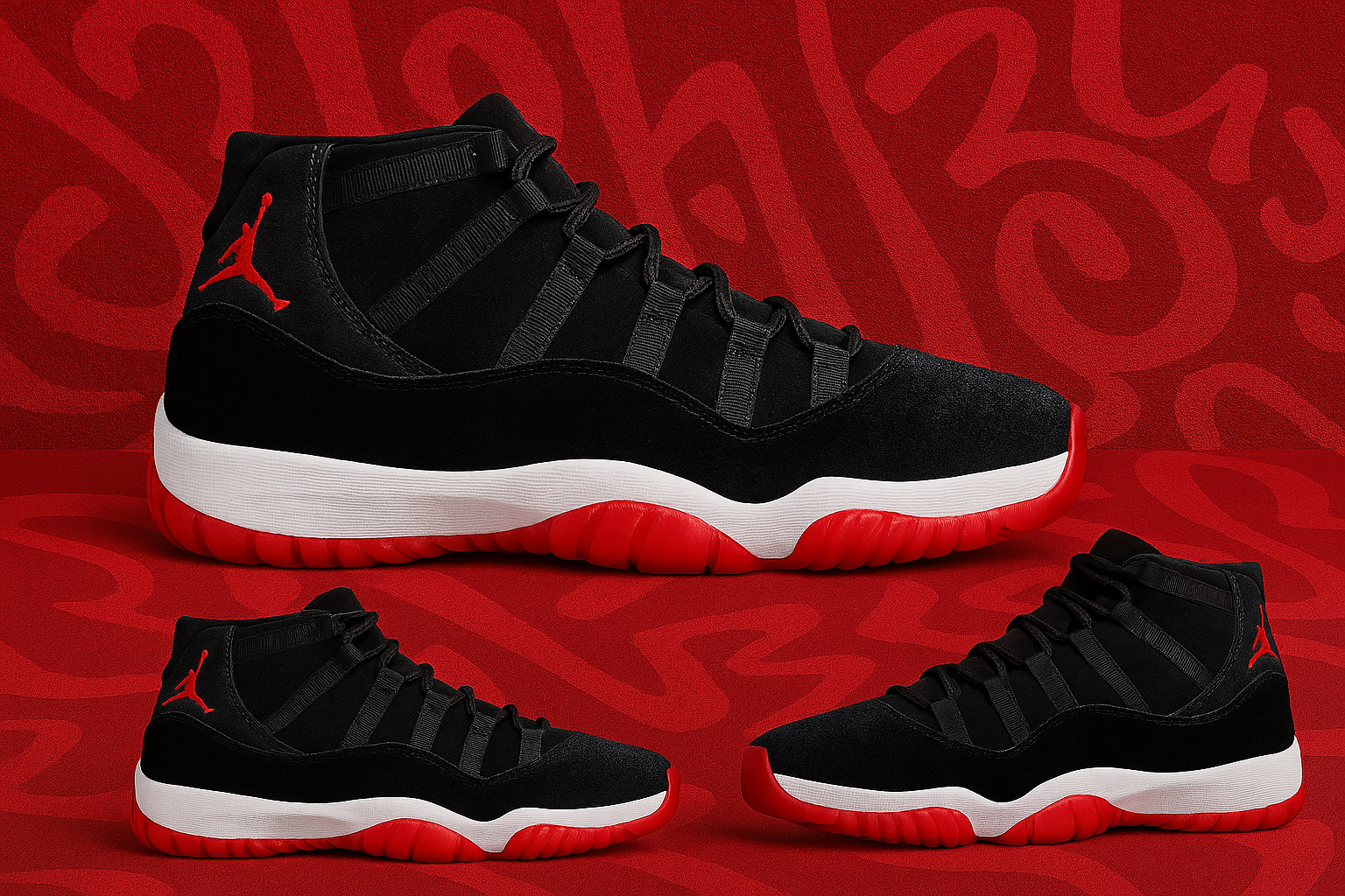 Jordan retro 11 Bred velvet