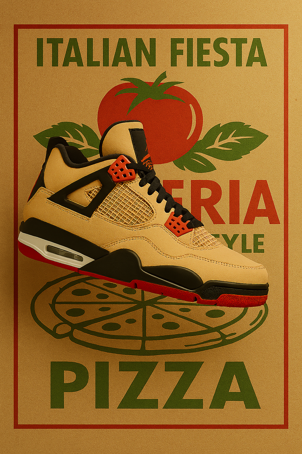 Air Jordan 4 Retro GS 'Pizza'