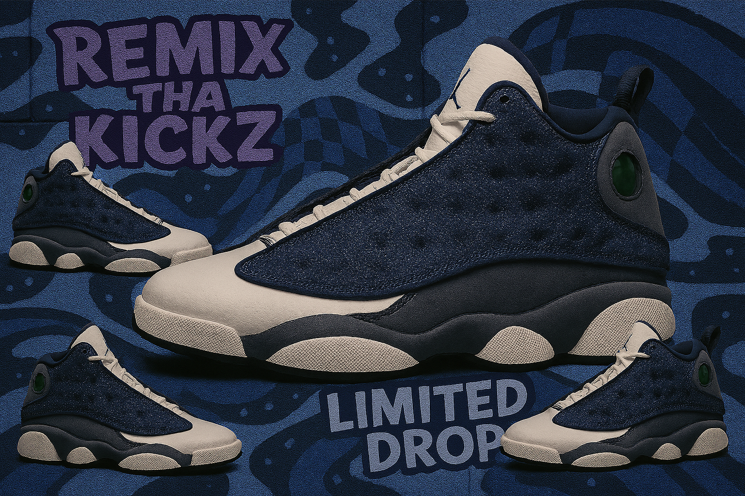 Remix Tha kicks combo camo hoodie and shirt.