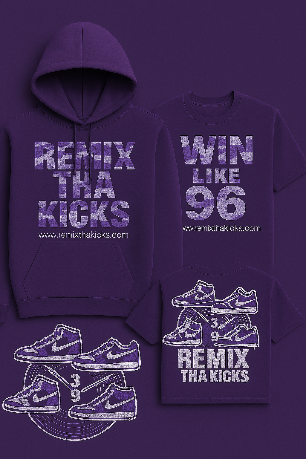 Remix tha kicks win like 96 grape combo