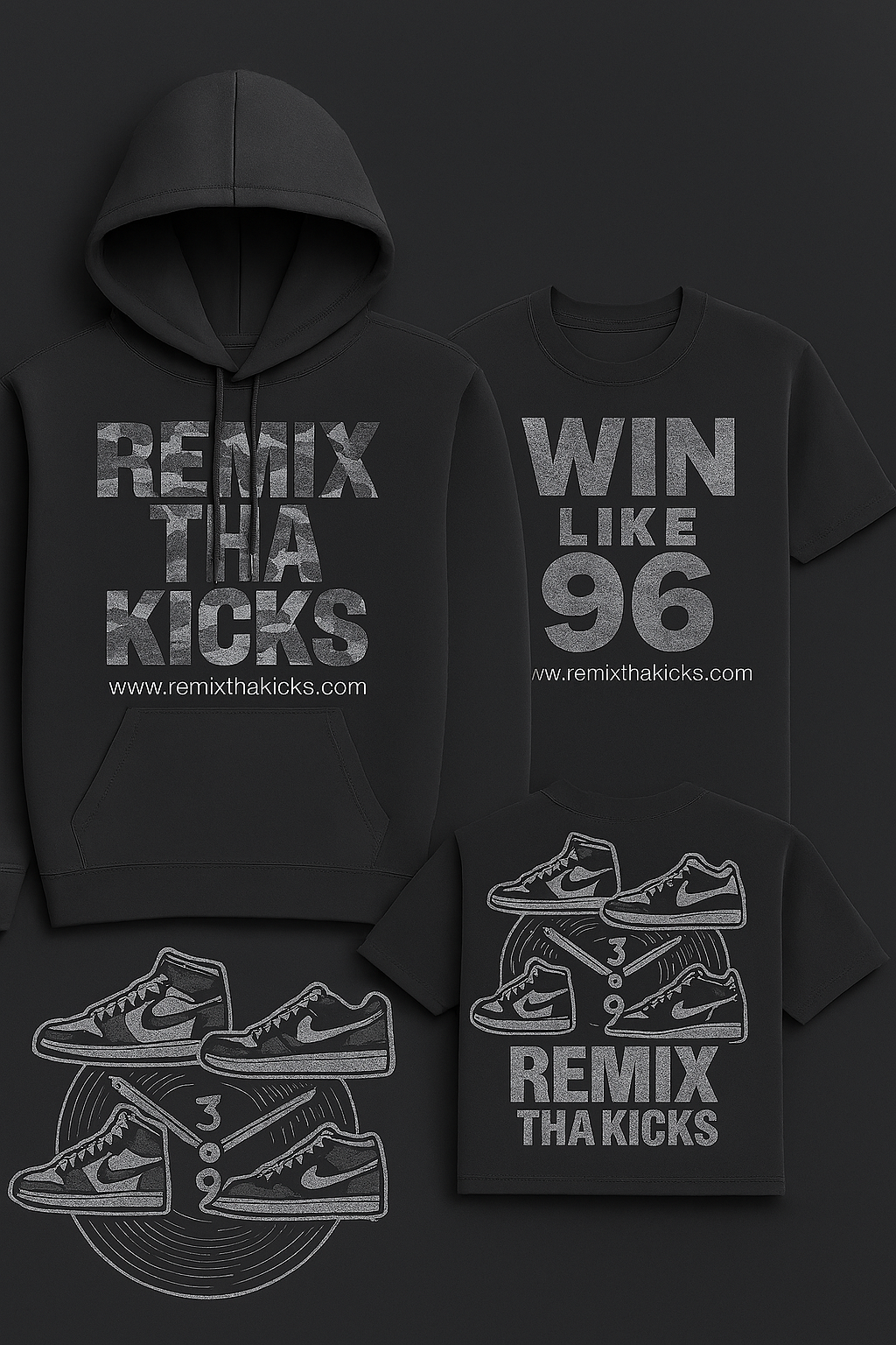 Remix the kicks hoodie combo set