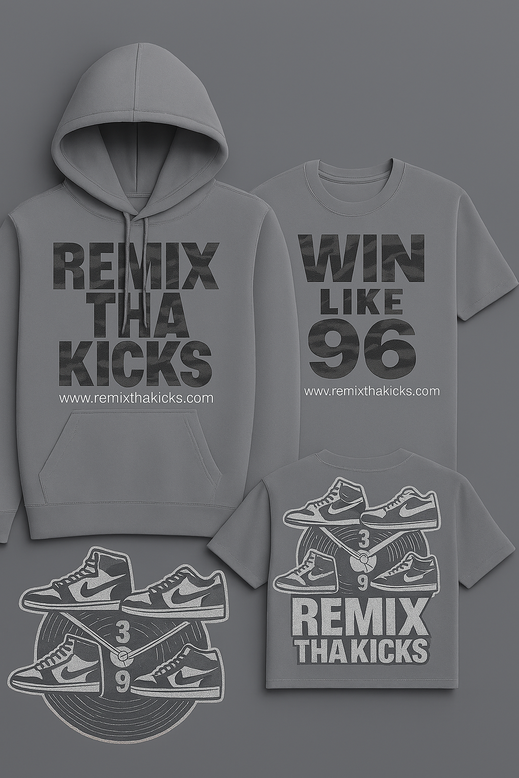 Remix Tha Kicks cool gray combo camo