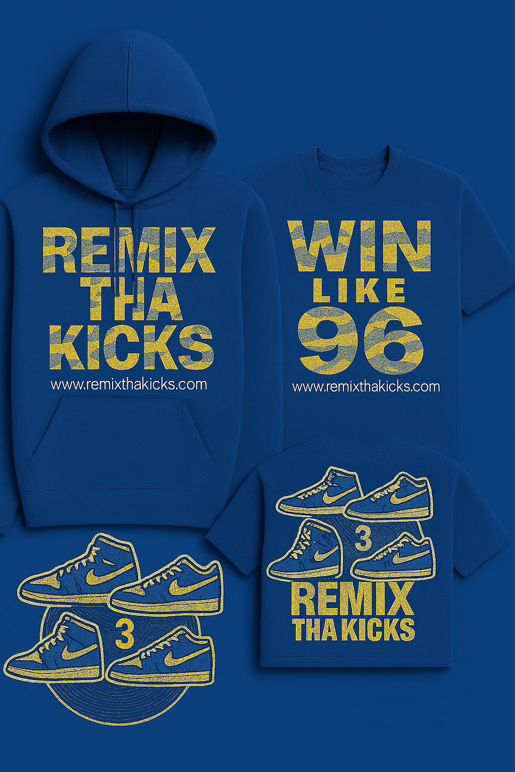 Remix Tha Kicks JTGold combo hoodie set