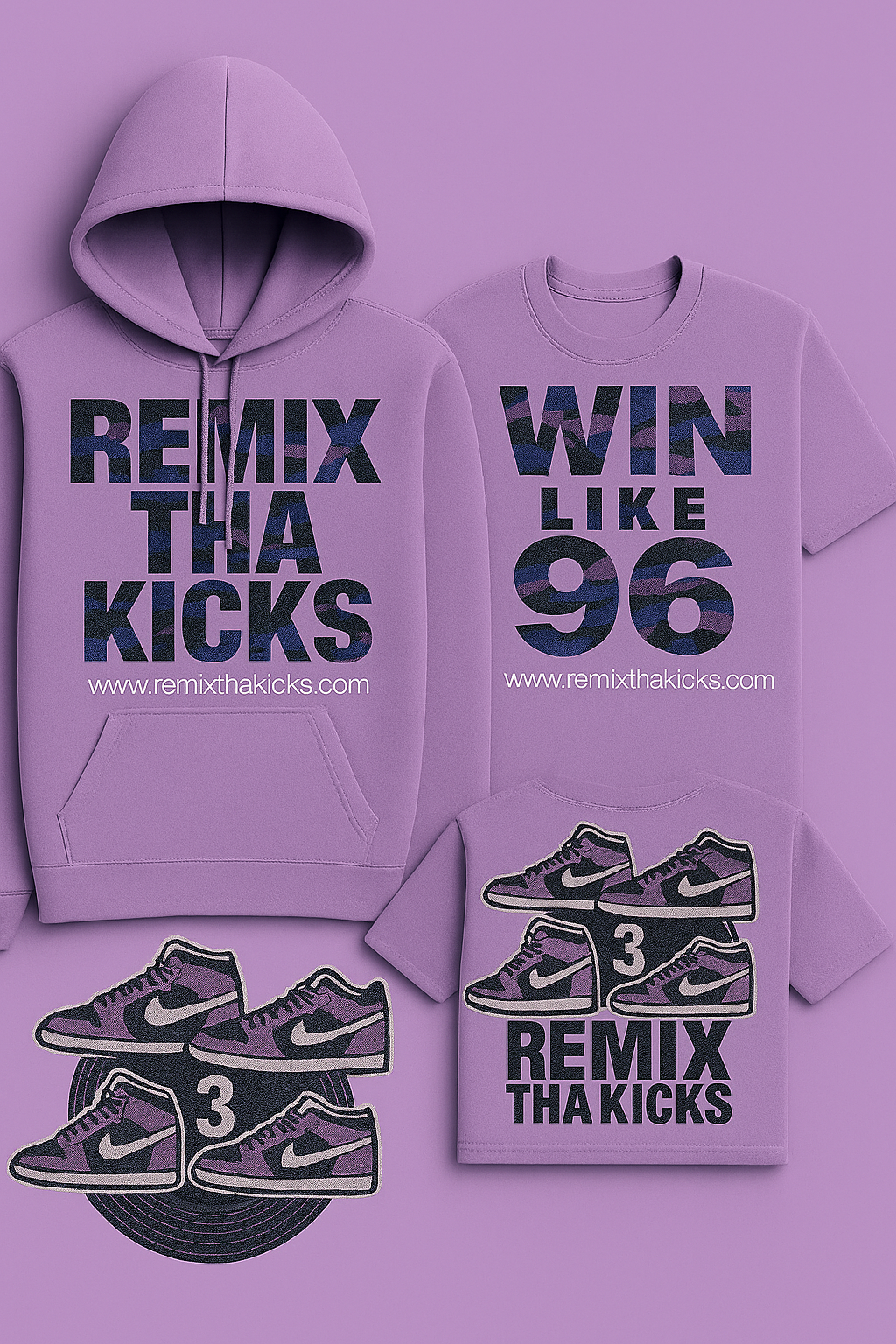 Remix Tha kicks hoodie camo combo set
