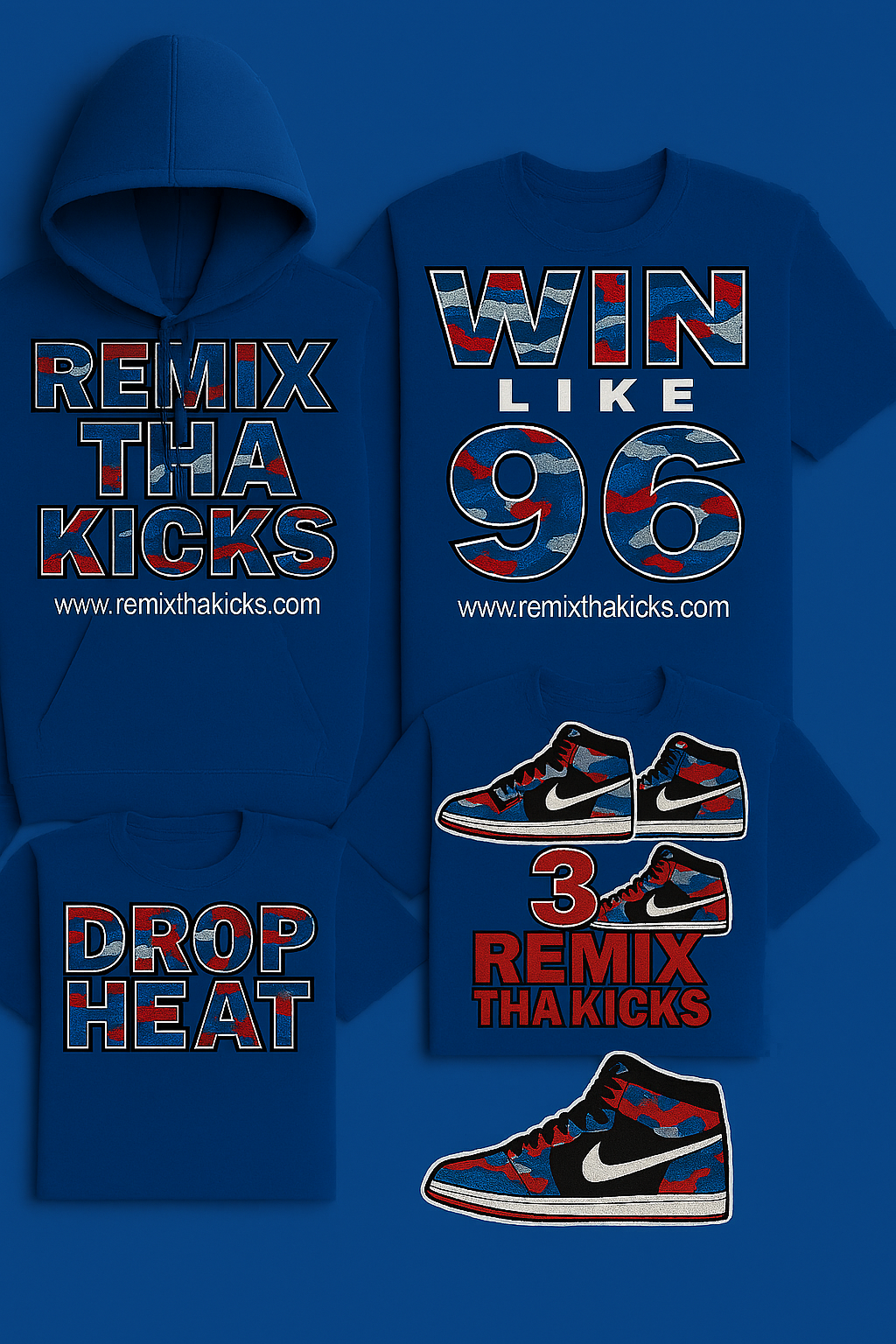 Remix Tha kicks cubs edition camo combo hoodie set