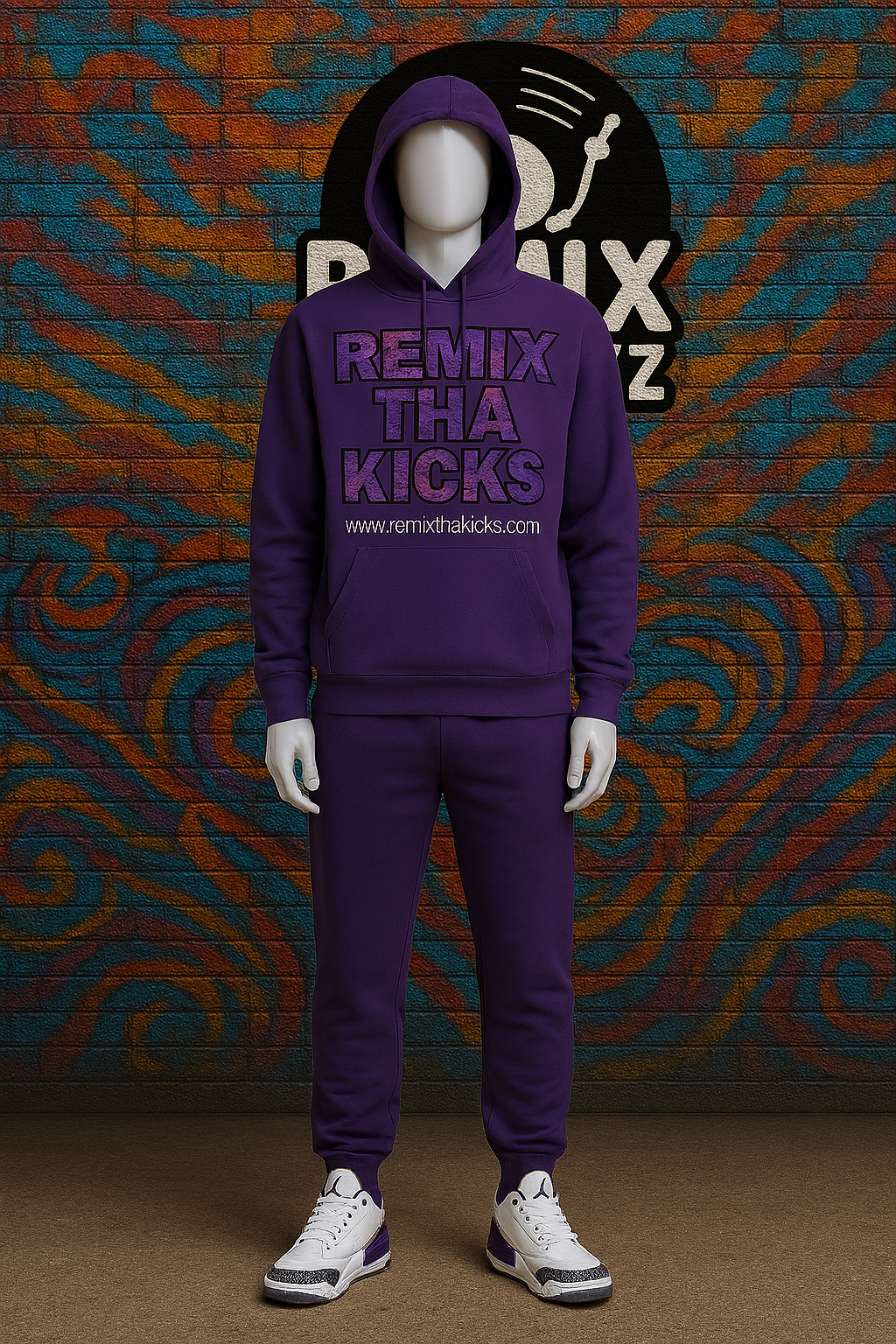 Remix Tha Kicks grape camo combo set