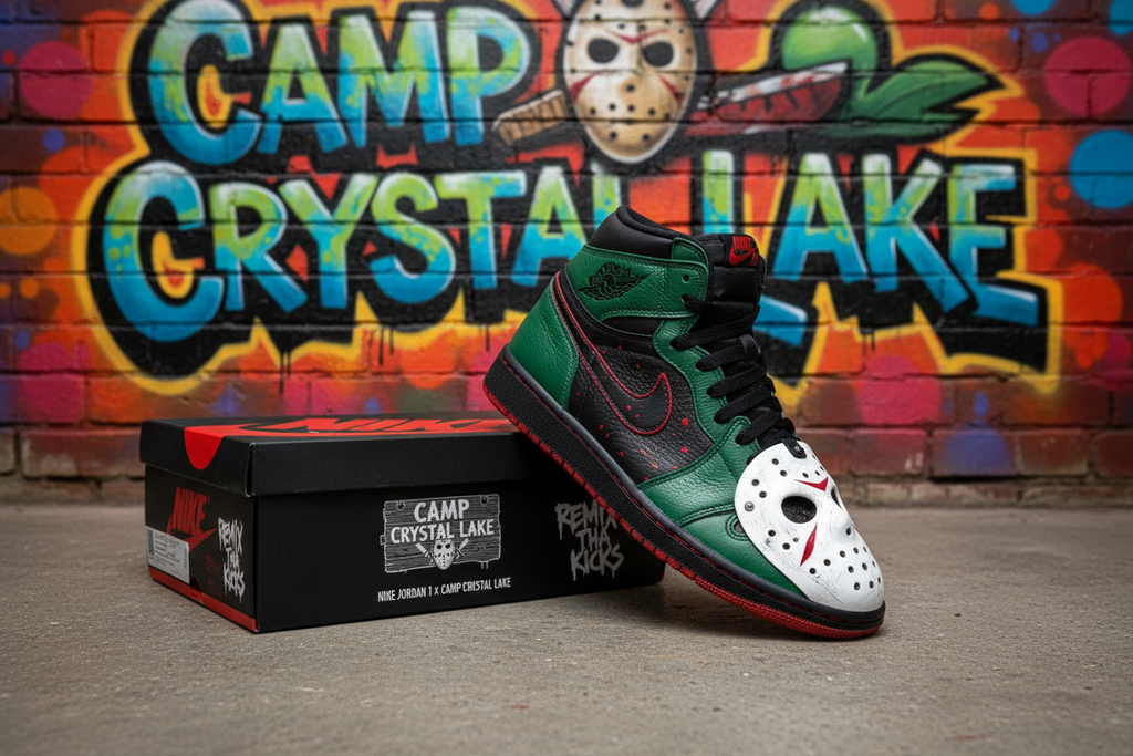 Incorporate the Jason mask in the shoe 